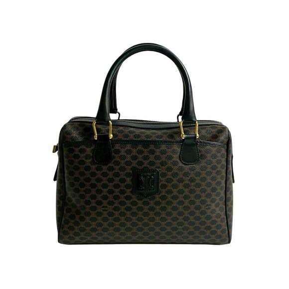 CELINE Black Leather Boston Bag - Picture 1 of 8